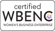 Certified WBENC logo representing women's business enterprise.