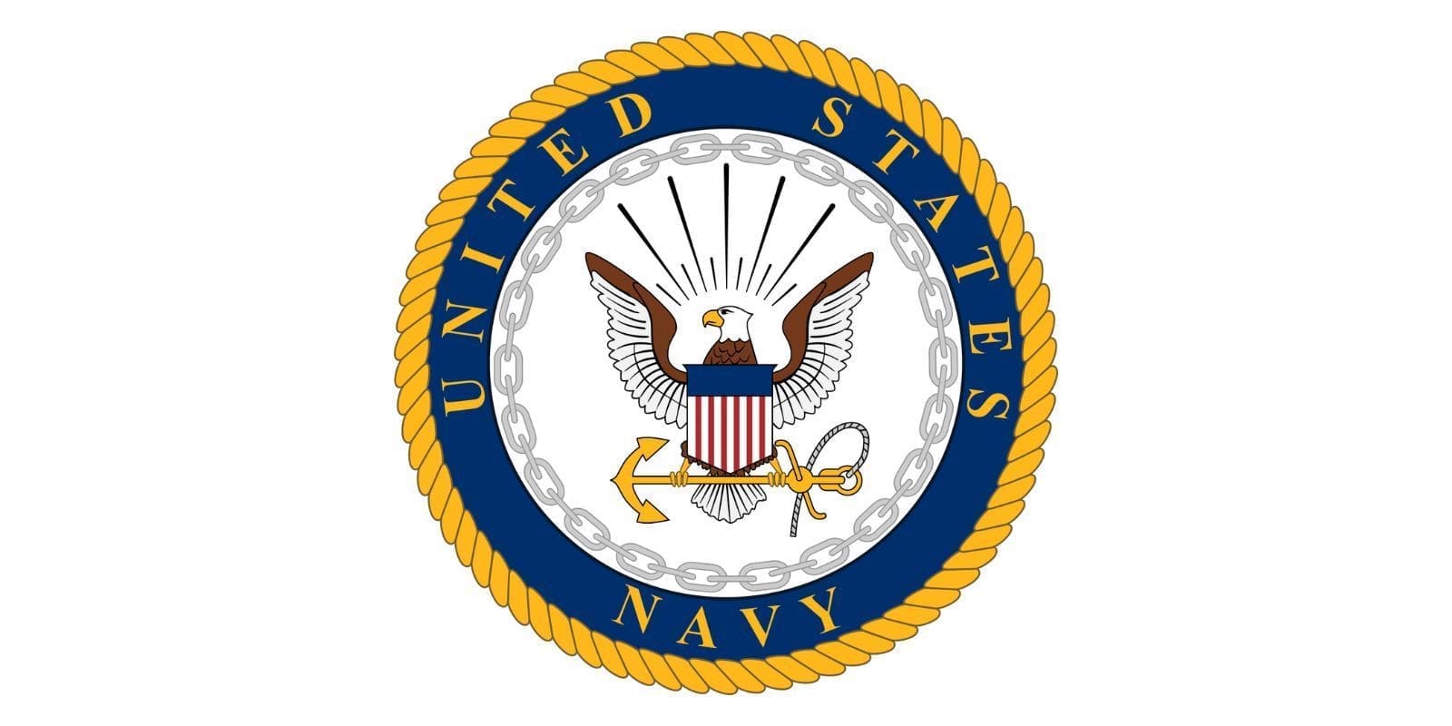 United States Navy emblem with eagle.